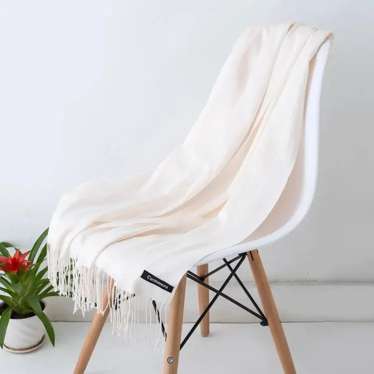 Solid Women's Cashmere Scarf | Industrial Anti-Slip Solution GLOBGRIP®