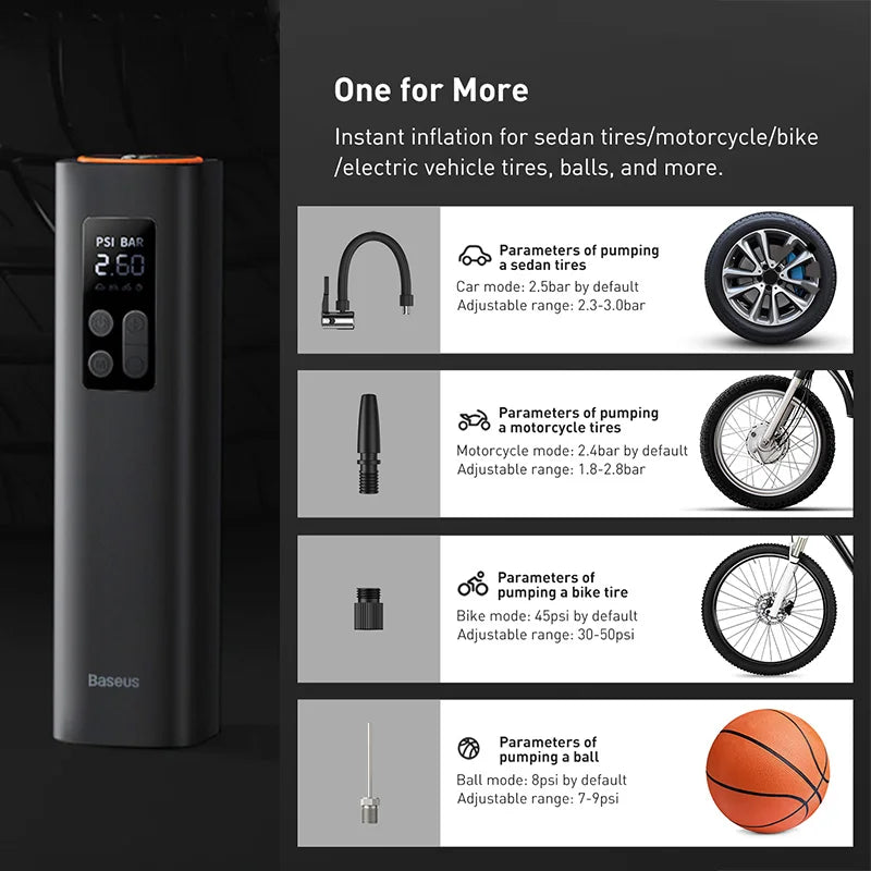 .  🔧 Mini Car Air Compressor GLOBGRIP®