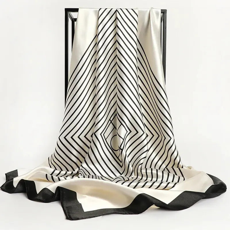 Luxury Silk Satin Square Scarf | Industrial Anti-Slip Solution GLOBGRIP®