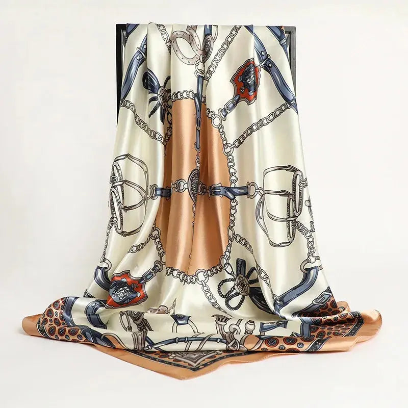 Luxury Silk Satin Square Scarf | Industrial Anti-Slip Solution GLOBGRIP®