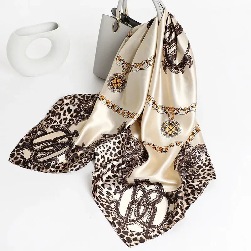 Luxury Silk Satin Square Scarf | Industrial Anti-Slip Solution GLOBGRIP®