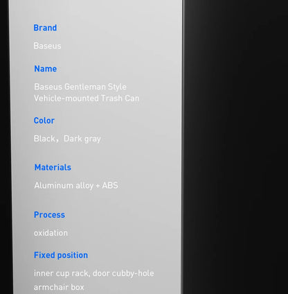 🗑️ Car Trash Bin GLOBGRIP®