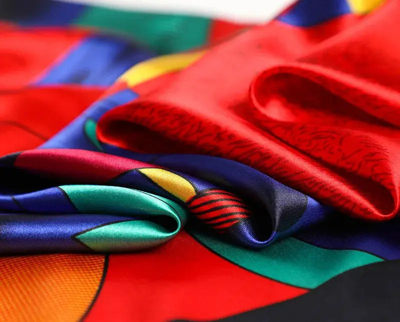 Luxury Silk Satin Square Scarf | Industrial Anti-Slip Solution GLOBGRIP®