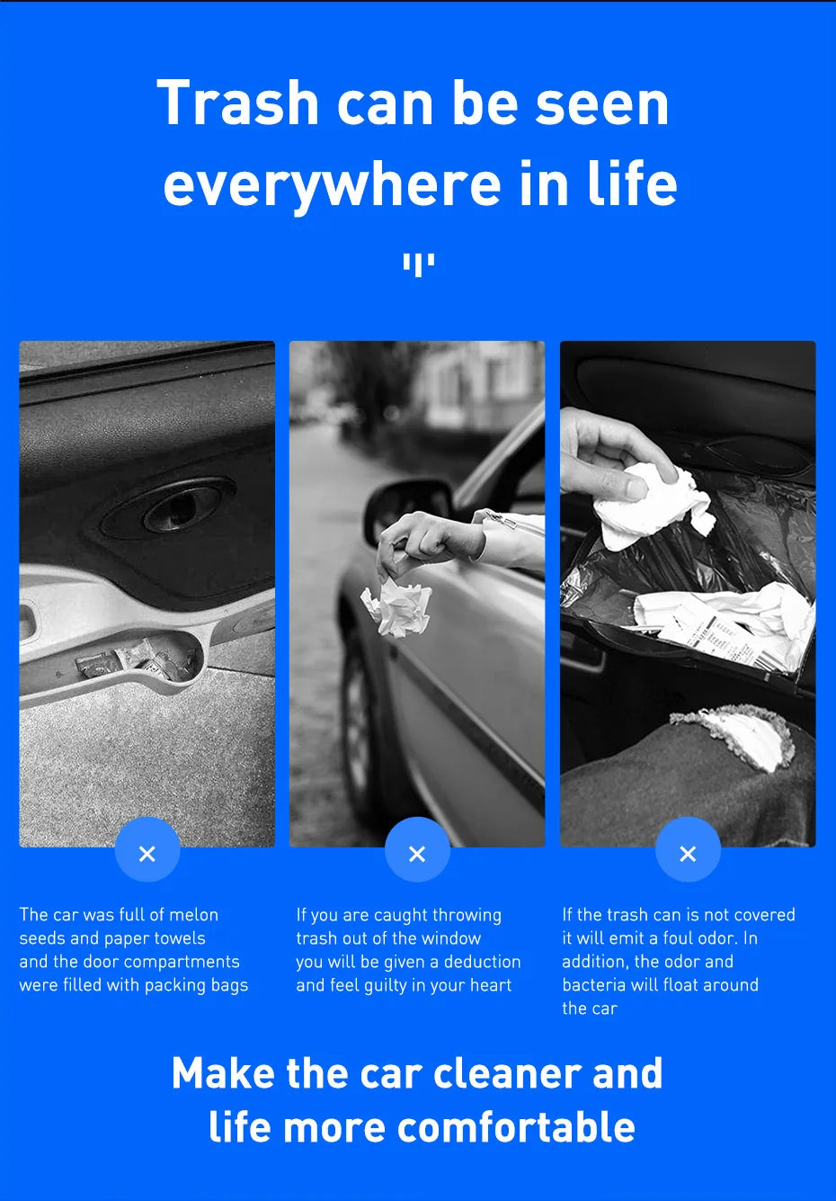 🗑️ Car Trash Bin GLOBGRIP®