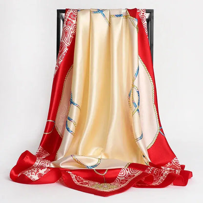 Luxury Silk Satin Square Scarf | Industrial Anti-Slip Solution GLOBGRIP®