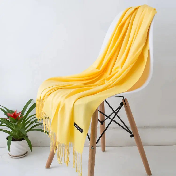 Solid Women's Cashmere Scarf | Industrial Anti-Slip Solution GLOBGRIP®