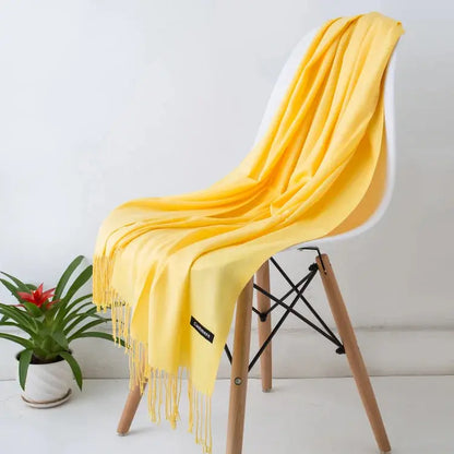 Solid Women's Cashmere Scarf | Industrial Anti-Slip Solution GLOBGRIP®