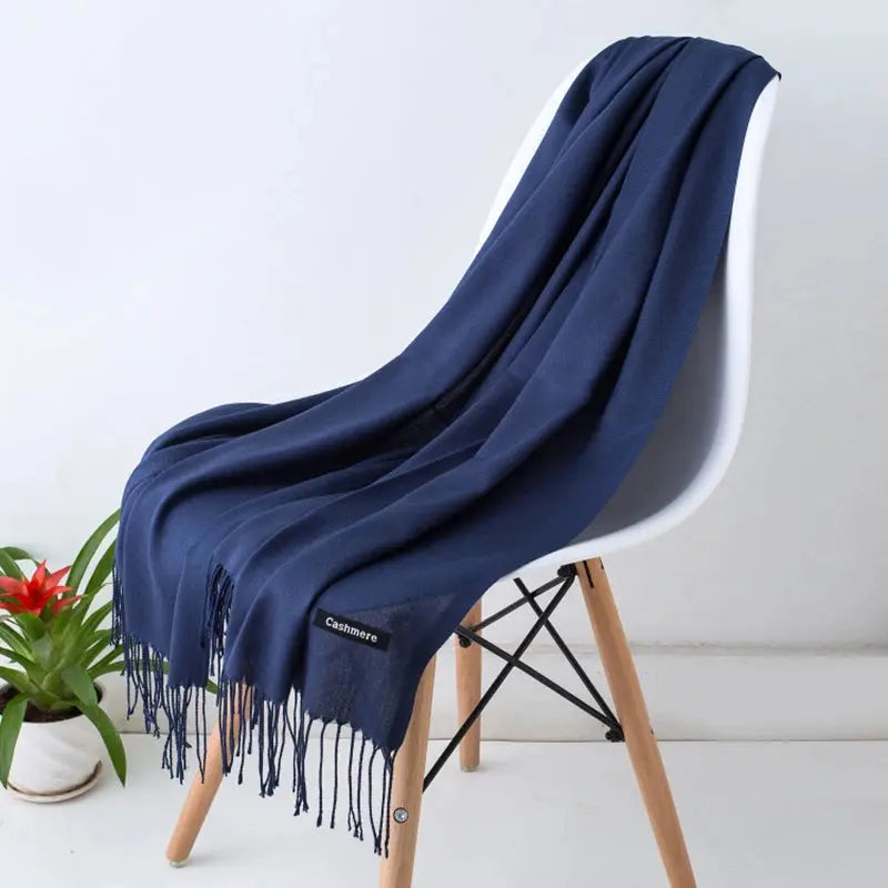 Solid Women's Cashmere Scarf | Industrial Anti-Slip Solution GLOBGRIP®