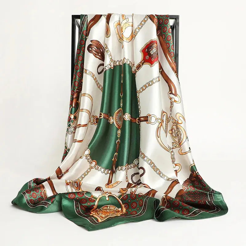 Luxury Silk Satin Square Scarf | Industrial Anti-Slip Solution GLOBGRIP®