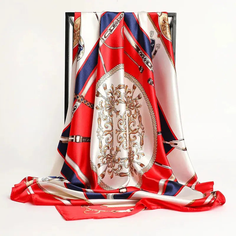 Luxury Silk Satin Square Scarf | Industrial Anti-Slip Solution GLOBGRIP®