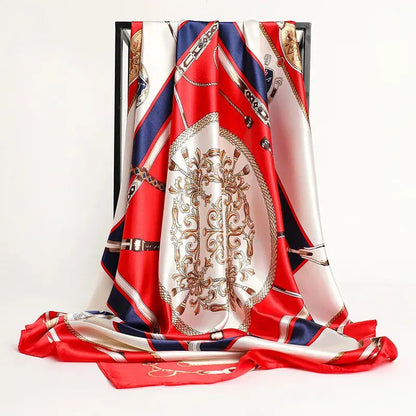 Luxury Silk Satin Square Scarf | Industrial Anti-Slip Solution GLOBGRIP®