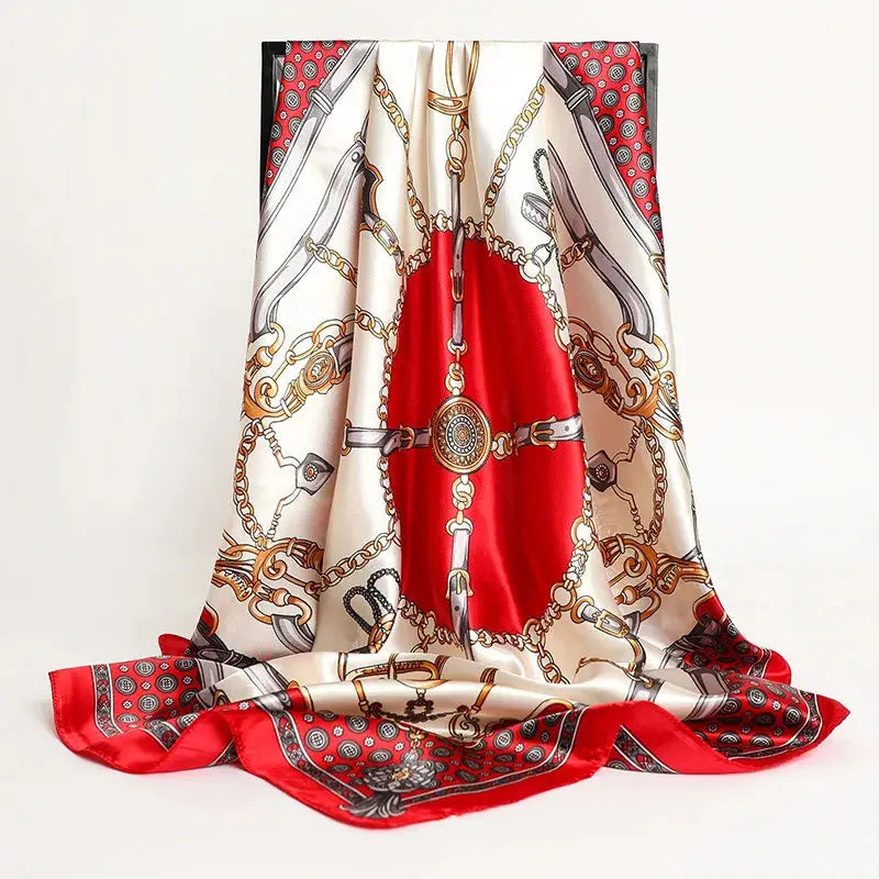 Luxury Silk Satin Square Scarf | Industrial Anti-Slip Solution GLOBGRIP®