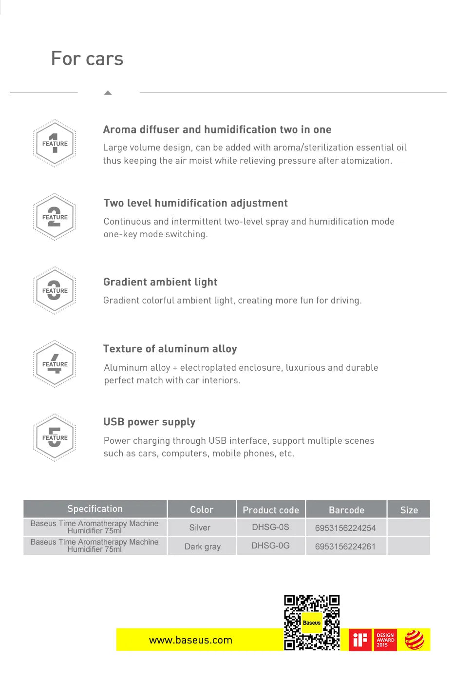 🌬️ Car Diffuser & Humidifier GLOBGRIP®
