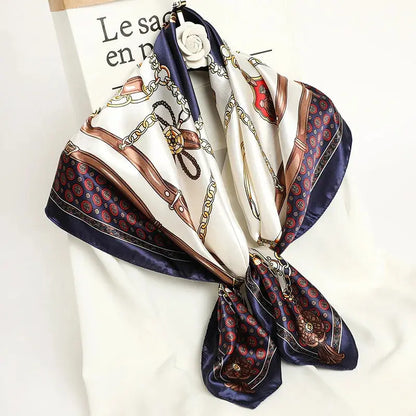Luxury Silk Satin Square Scarf | Industrial Anti-Slip Solution GLOBGRIP®