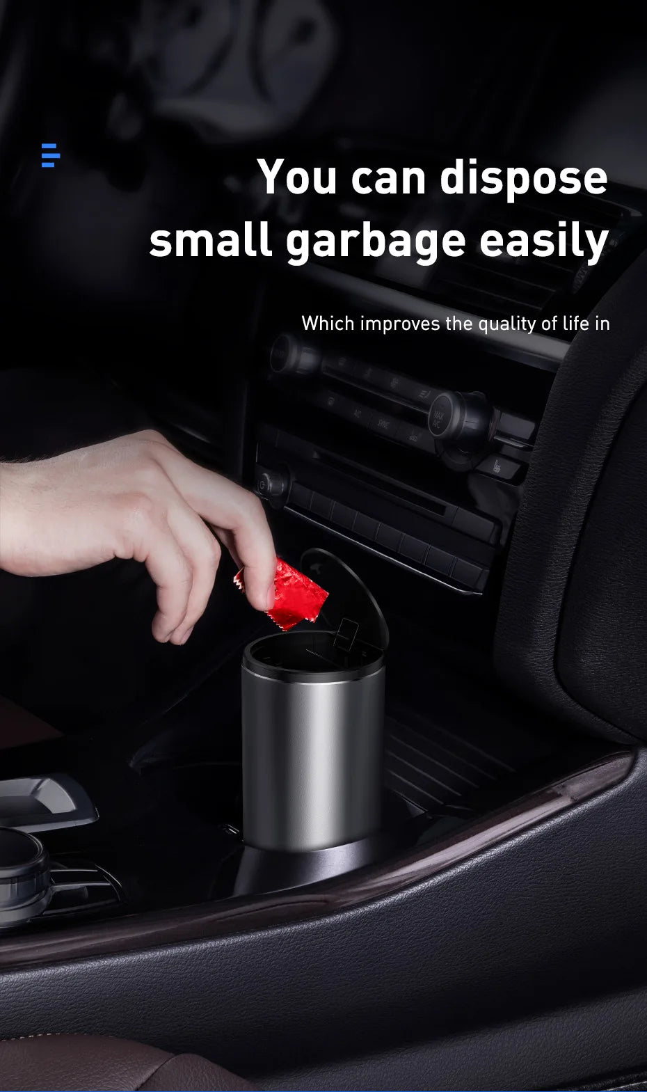 🗑️ Car Trash Bin GLOBGRIP®