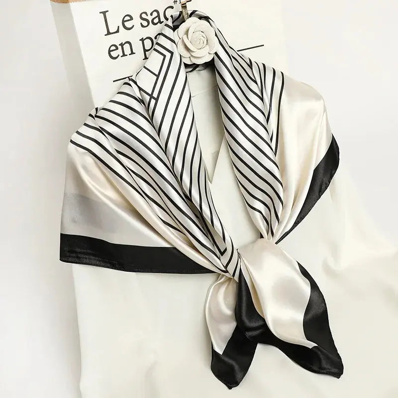 Luxury Silk Satin Square Scarf | Industrial Anti-Slip Solution GLOBGRIP®