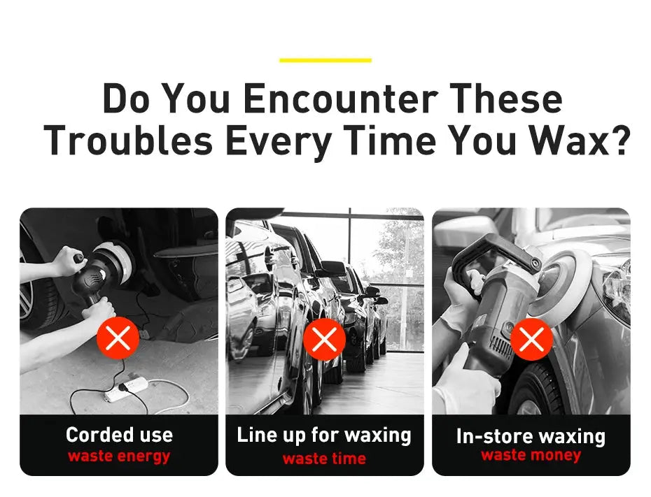 Baseus Wireless Car Polisher Machine – Cordless Electric Wax GLOBGRIP®