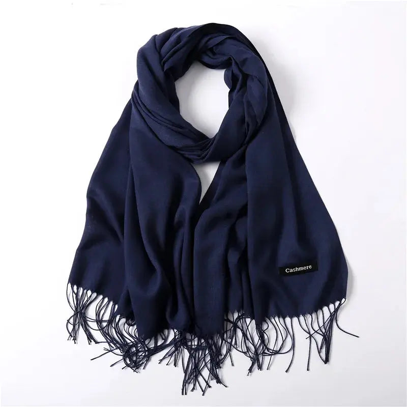 Solid Women's Cashmere Scarf | Industrial Anti-Slip Solution GLOBGRIP®