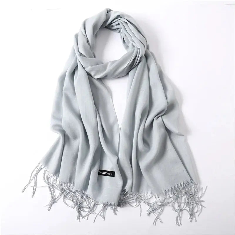 Solid Women's Cashmere Scarf | Industrial Anti-Slip Solution GLOBGRIP®