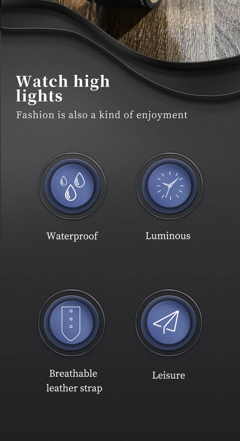 ✨ OPK Steel Belt Men’s Watch GLOBGRIP®