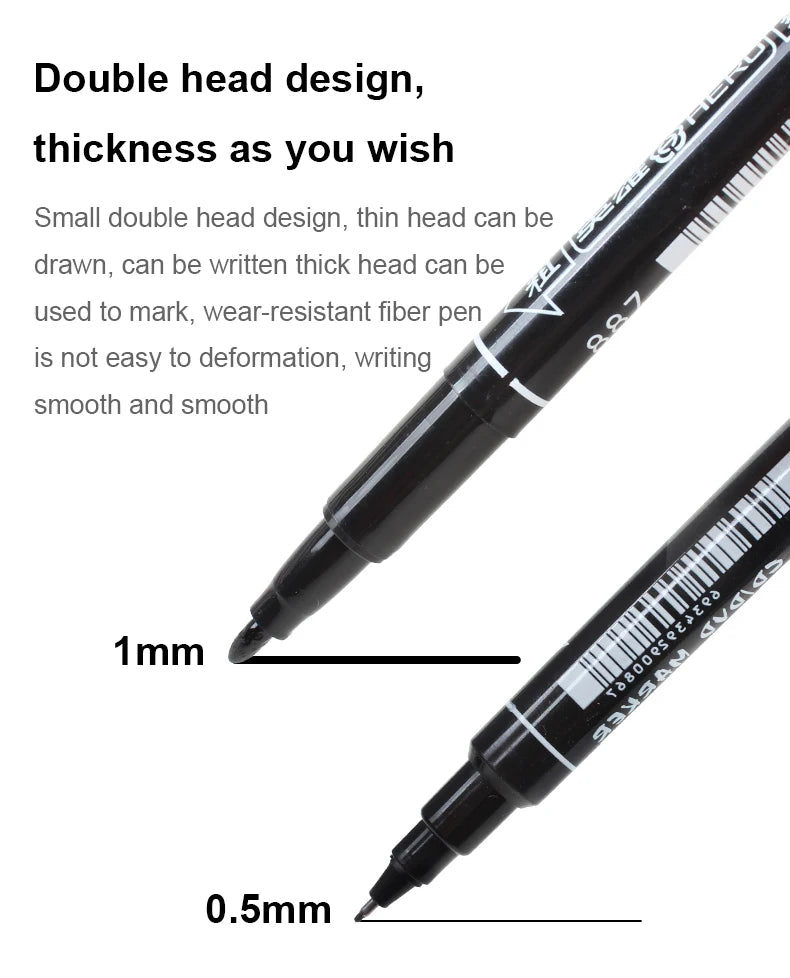 🎨  🎨 3Pcs Dual Tip Marker Pens GLOBGRIP®