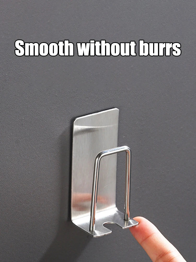 1 Piece Stainless Steel Toothbrush Wash Cup Holder, Home Perforation-Free, Wall-Mounted, Bathroom Shelf Storage Rack GLOBGRIP®