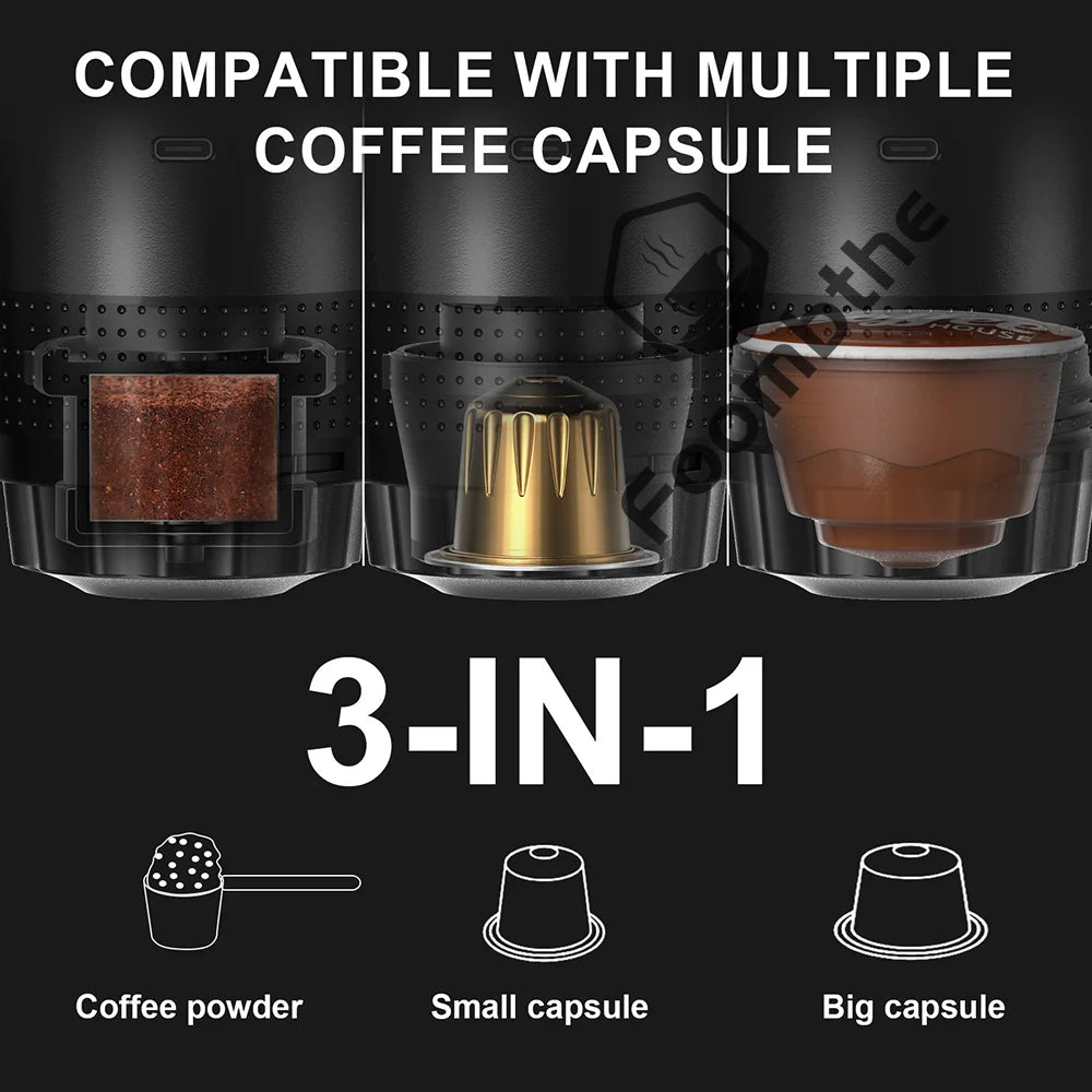 Portable Espresso Coffee Machine | Wireless 3-in-1 Travel Coffee Maker | GLOBGRIP® GLOBGRIP®