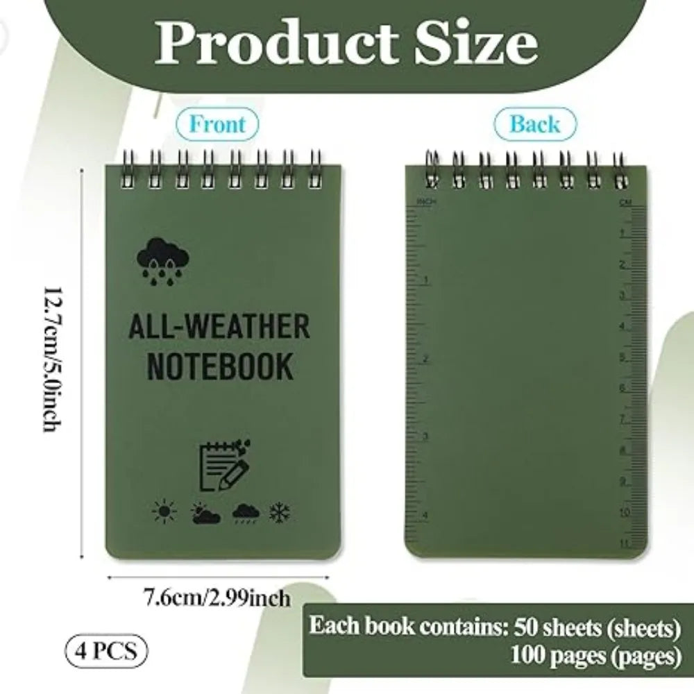 Waterproof Pocket Notebook | Tactical All-Weather Notepad | GLOBGRIP® GLOBGRIP®