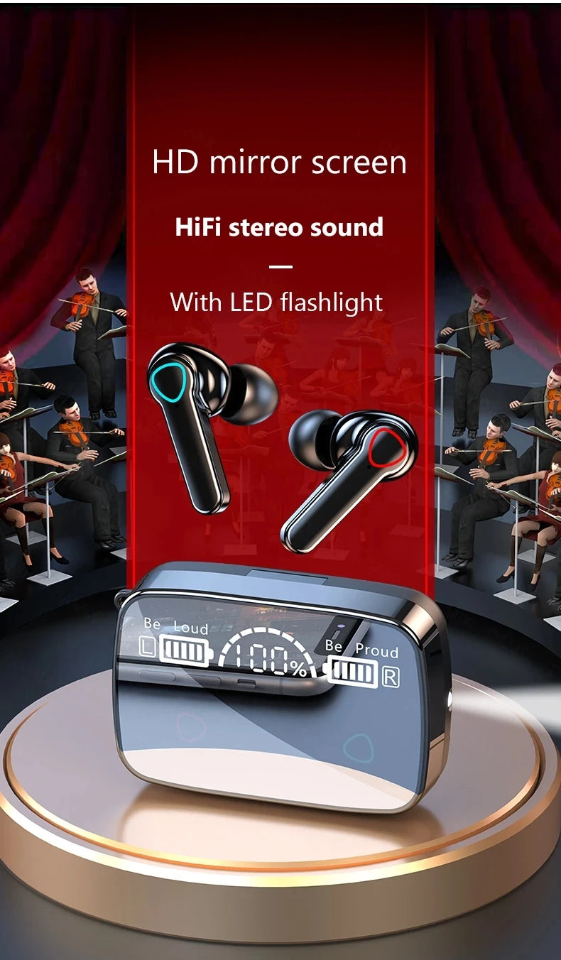 🎶 M19 Bluetooth 5.3 Wireless Earbuds | Industrial Anti-Slip Solution GLOBGRIP®