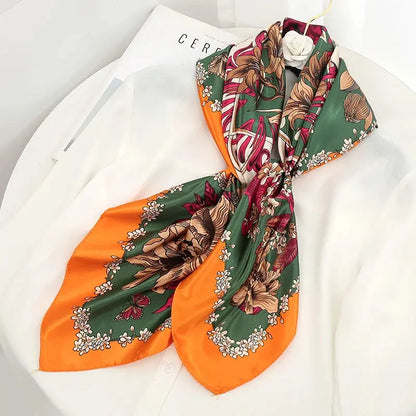 Luxury Silk Satin Square Scarf | Industrial Anti-Slip Solution GLOBGRIP®
