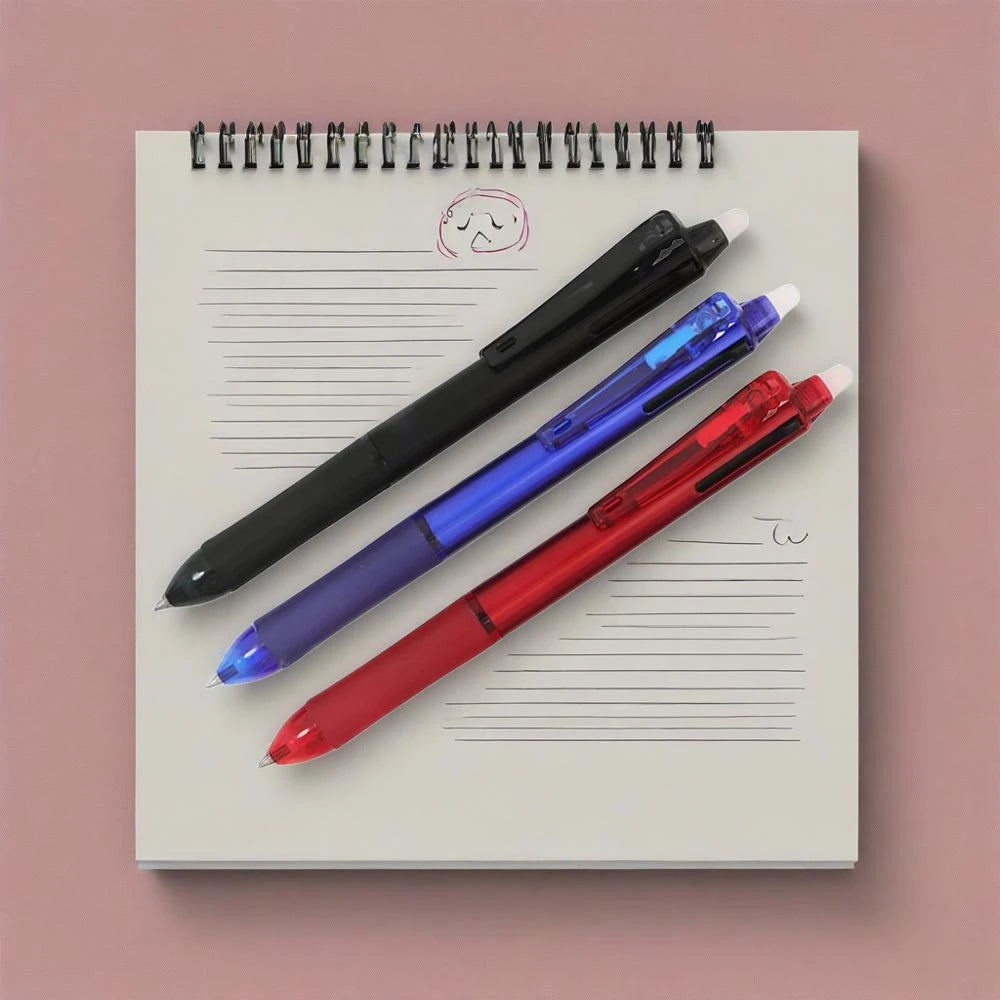 3-in-1 Colored Erasable Pen Set GLOBGRIP®