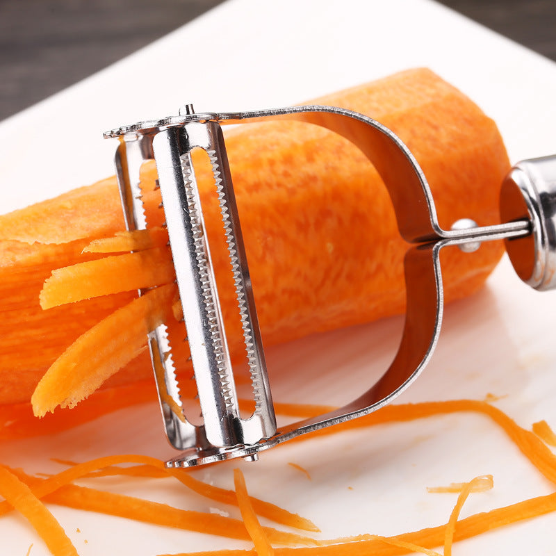 High Quality Stainless Steel Potato Cucumber Carrot Grater Julienne Peeler Vegetables Fruit Peeler Vegetable Slicer GLOBGRIP®