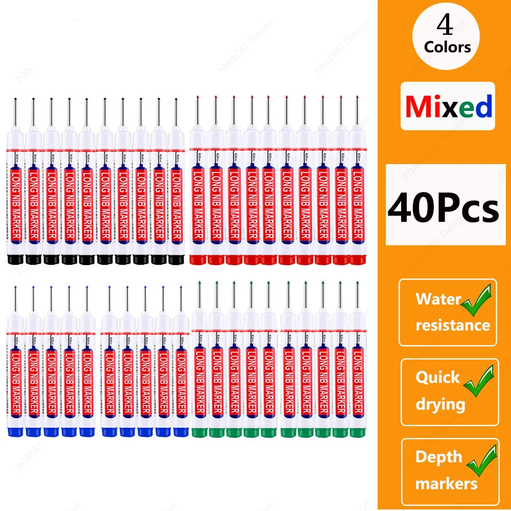 🖊️ 2cm Waterproof Long Head Deep Hole Marker Pen GLOBGRIP®