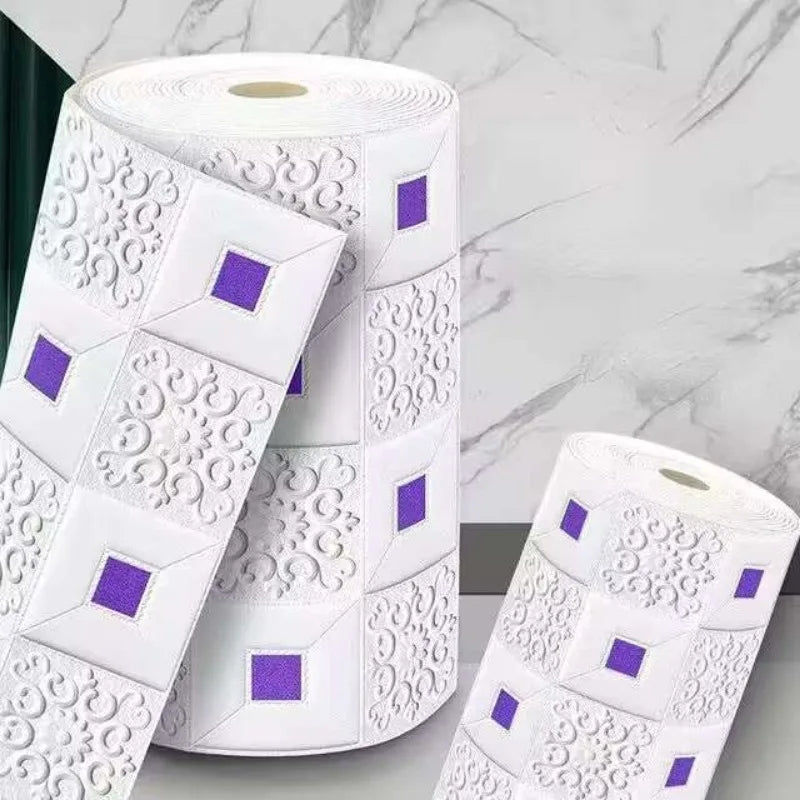 70cmx2m Meter Foam 3D Wall Stickers Self Adhesive Panel Home Decor Living Room Bedroom House Decoration Bathroom Brick Wallpaper GLOBGRIP®