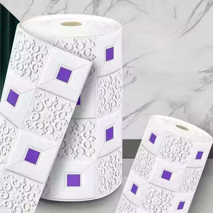 70cmx2m Meter Foam 3D Wall Stickers Self Adhesive Panel Home Decor Living Room Bedroom House Decoration Bathroom Brick Wallpaper GLOBGRIP®