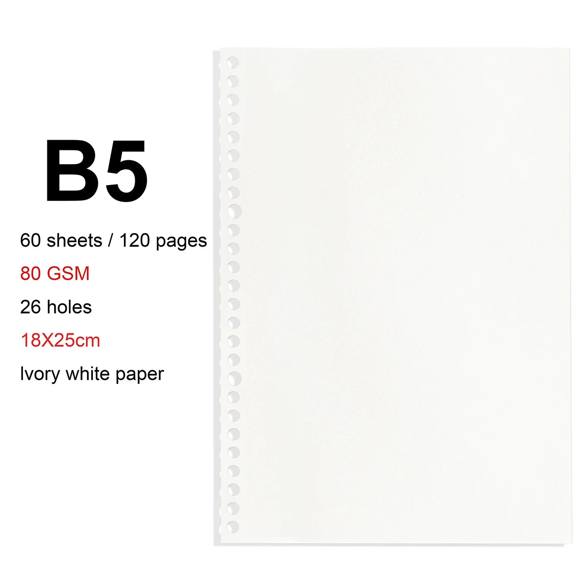 A4 / B5 / A5 Loose-Leaf Refill Binder Notebook GLOBGRIP®