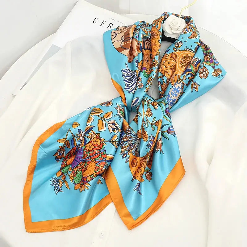 Luxury Silk Satin Square Scarf | Industrial Anti-Slip Solution GLOBGRIP®