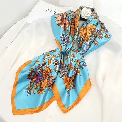 Luxury Silk Satin Square Scarf | Industrial Anti-Slip Solution GLOBGRIP®