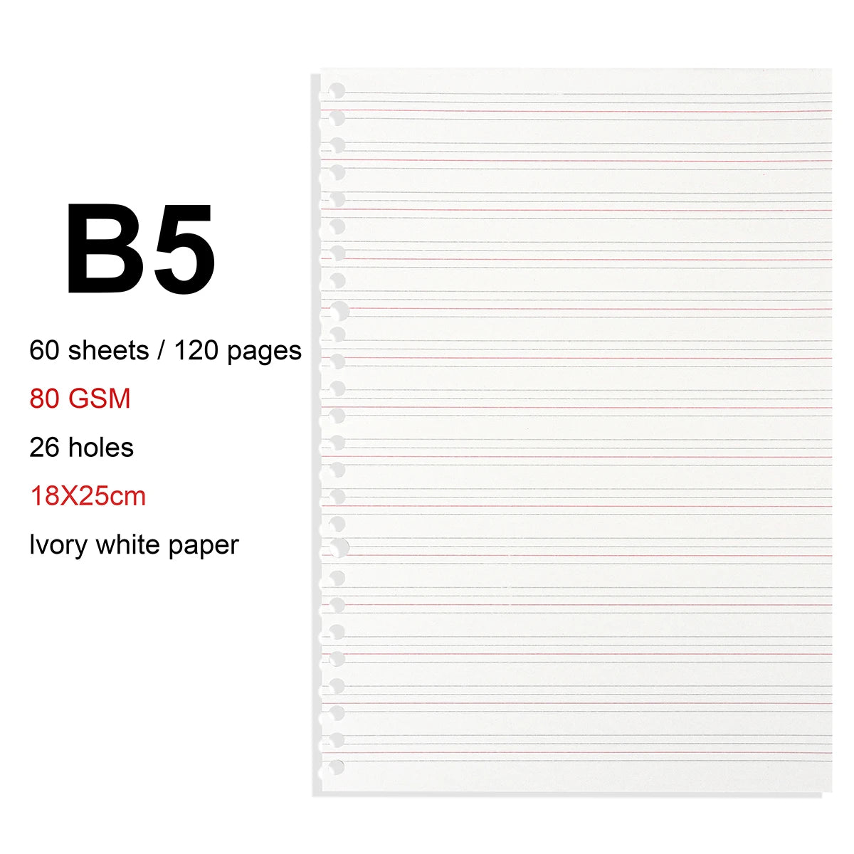 A4 / B5 / A5 Loose-Leaf Refill Binder Notebook GLOBGRIP®