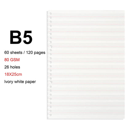 A4 / B5 / A5 Loose-Leaf Refill Binder Notebook GLOBGRIP®