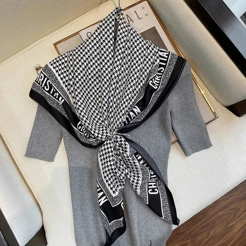 Luxury Silk Satin Square Scarf | Industrial Anti-Slip Solution GLOBGRIP®