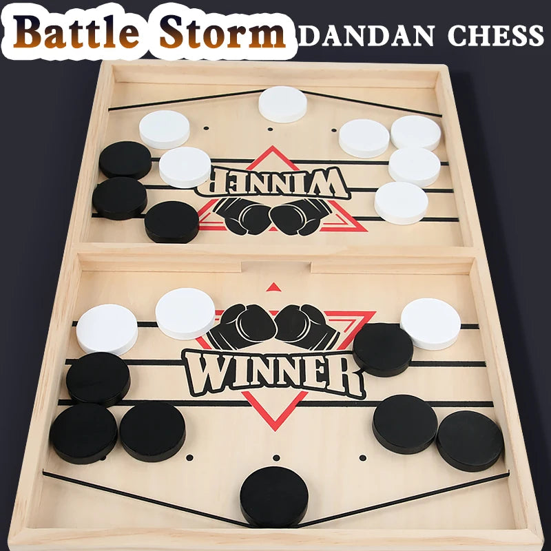 Table Hockey Paced Sling Board Puzzles Game Fast Winner Party Desktop Battle Chess Parent-child Interactive Toys For Children GLOBGRIP®