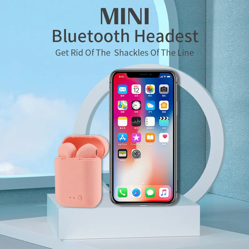 I12 Macaron Bluetooth Headset Matte Sports Binaural Wireless I12tws Bluetooth Headset 5.0 GLOBGRIP®