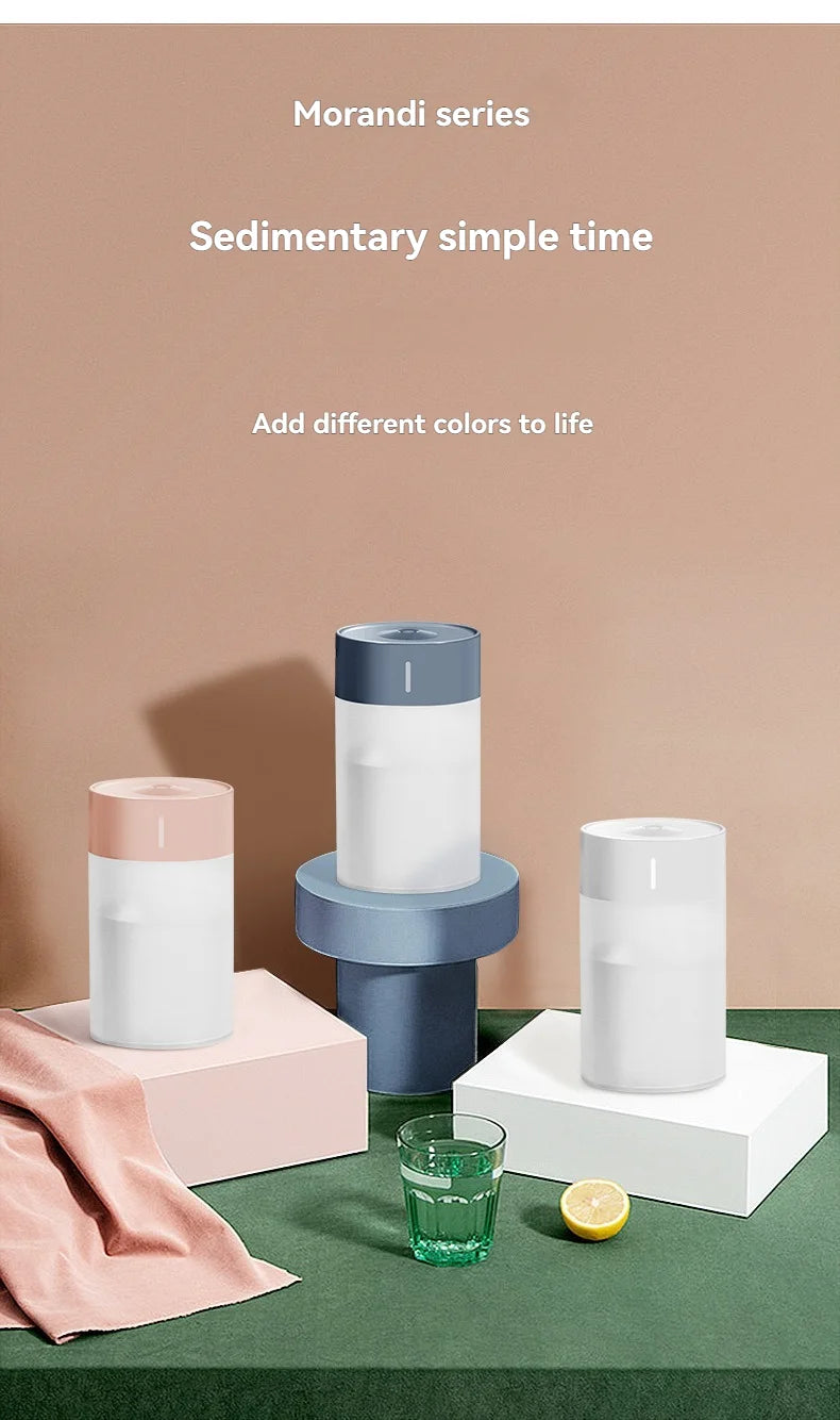 260ML Poratable Automatic Humidifier DiffuserWithout Oil Mute Quite Humidier Car USB For Home HouseWith Light Mini Humidifier GLOBGRIP®