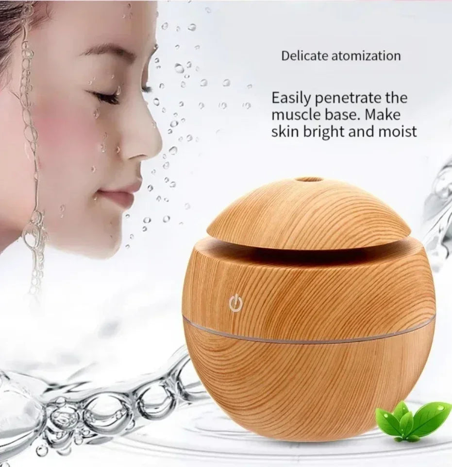 Mini Home Wood Grain Air Humidifier GLOBGRIP®