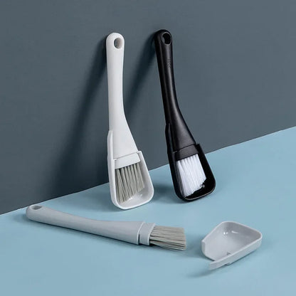 Window Groove Cleaning Brush Windows Slot Cleaner for Door Floor Gap Keyboard Brush+Dustpan 2 In 1 Household Cleaning Tools Kit - GLOBGRIP®