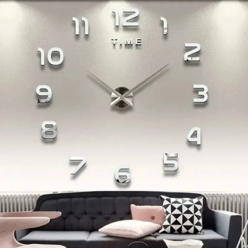 Digital Clock Wall Stickers Needle Decoration Glowing Clocks DIY Bedroom Living Home Quartz Creatives Removable Room Watches GLOBGRIP®