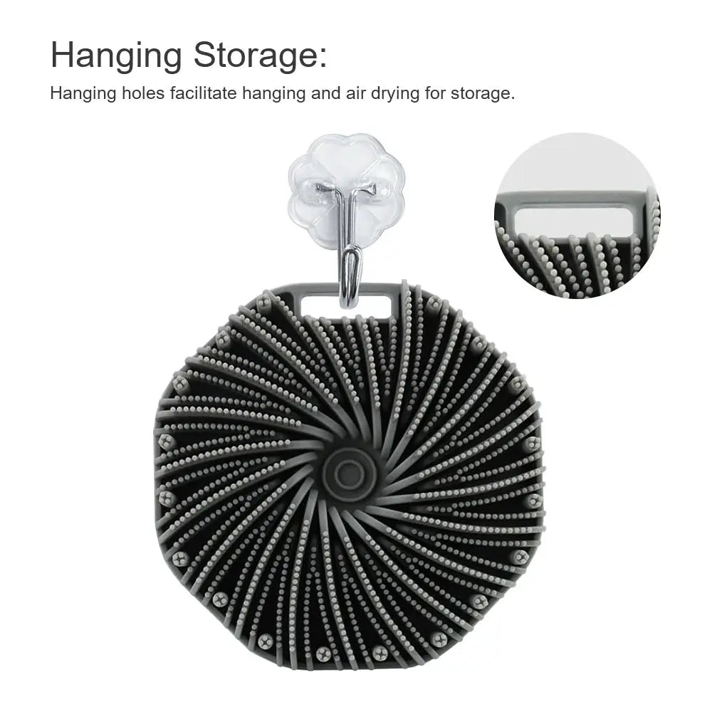Soft Silicone Body Scrubber Bath Brush | Industrial Anti-Slip Solution GLOBGRIP®