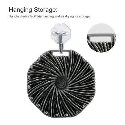 Soft Silicone Body Scrubber Bath Brush | Industrial Anti-Slip Solution GLOBGRIP®