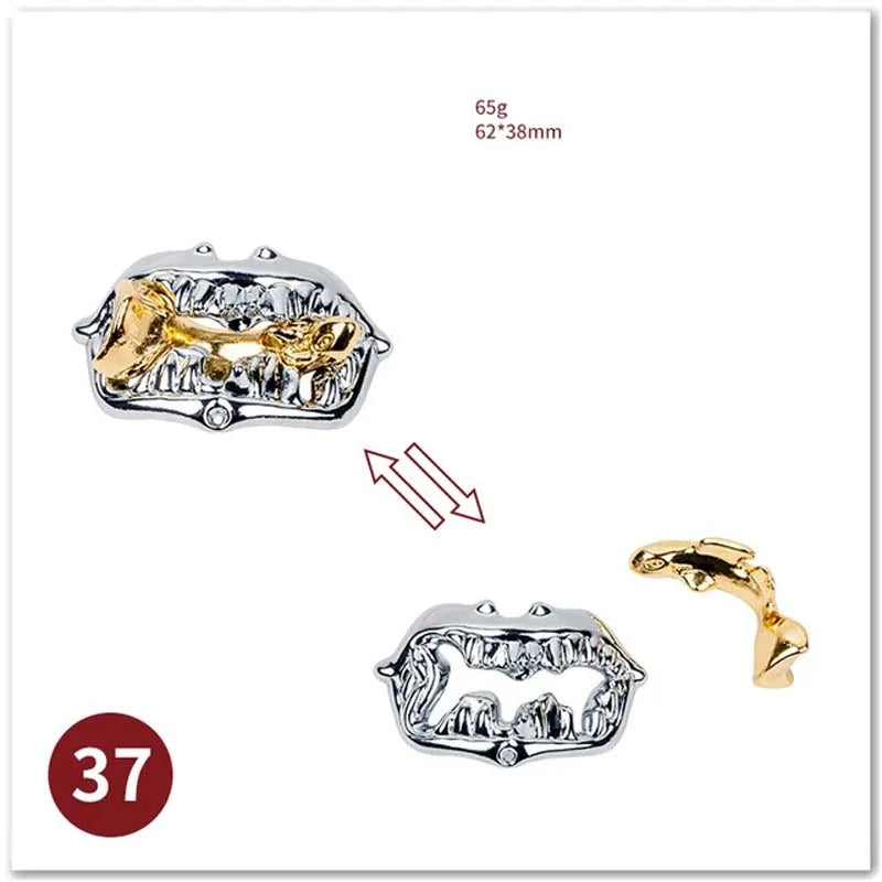 🧠 Classic IQ Metal Brain Teaser GLOBGRIP®